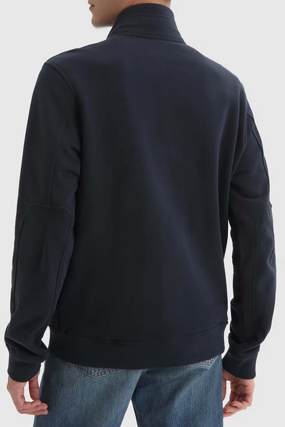  Woolrich Luxe Track Sweatshirt Melton Blue Uomo - 2