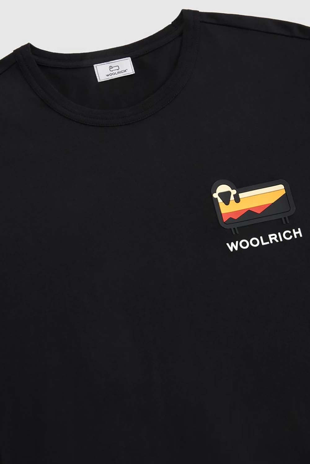  Woolrich Maglietta Logo Sheep Black Uomo - 3