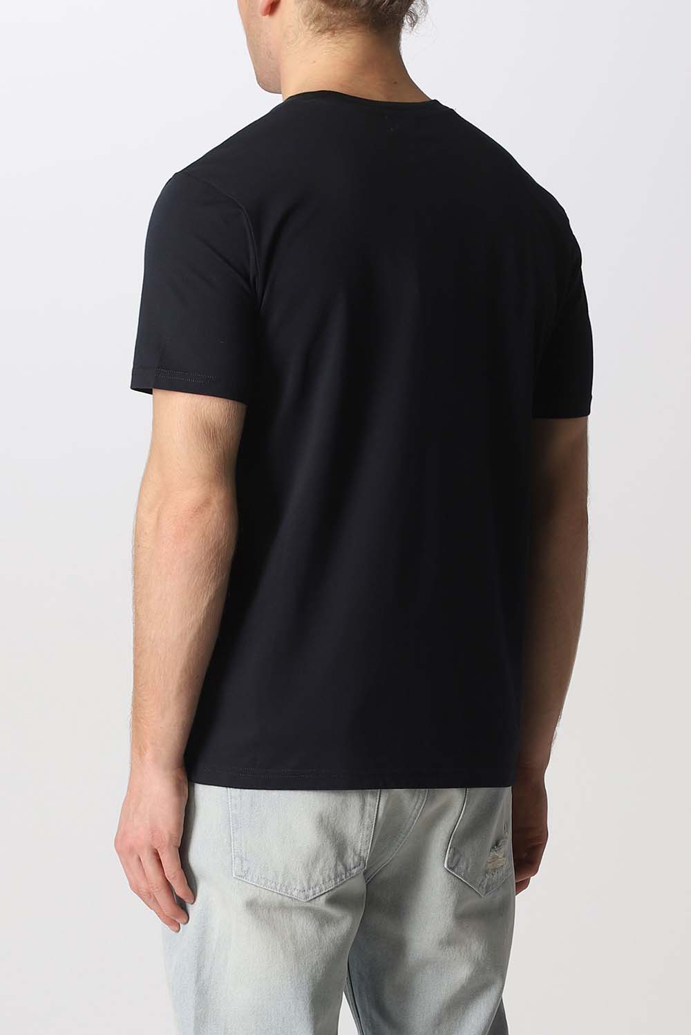  Woolrich Logo T-shirt Navy Uomo - 3