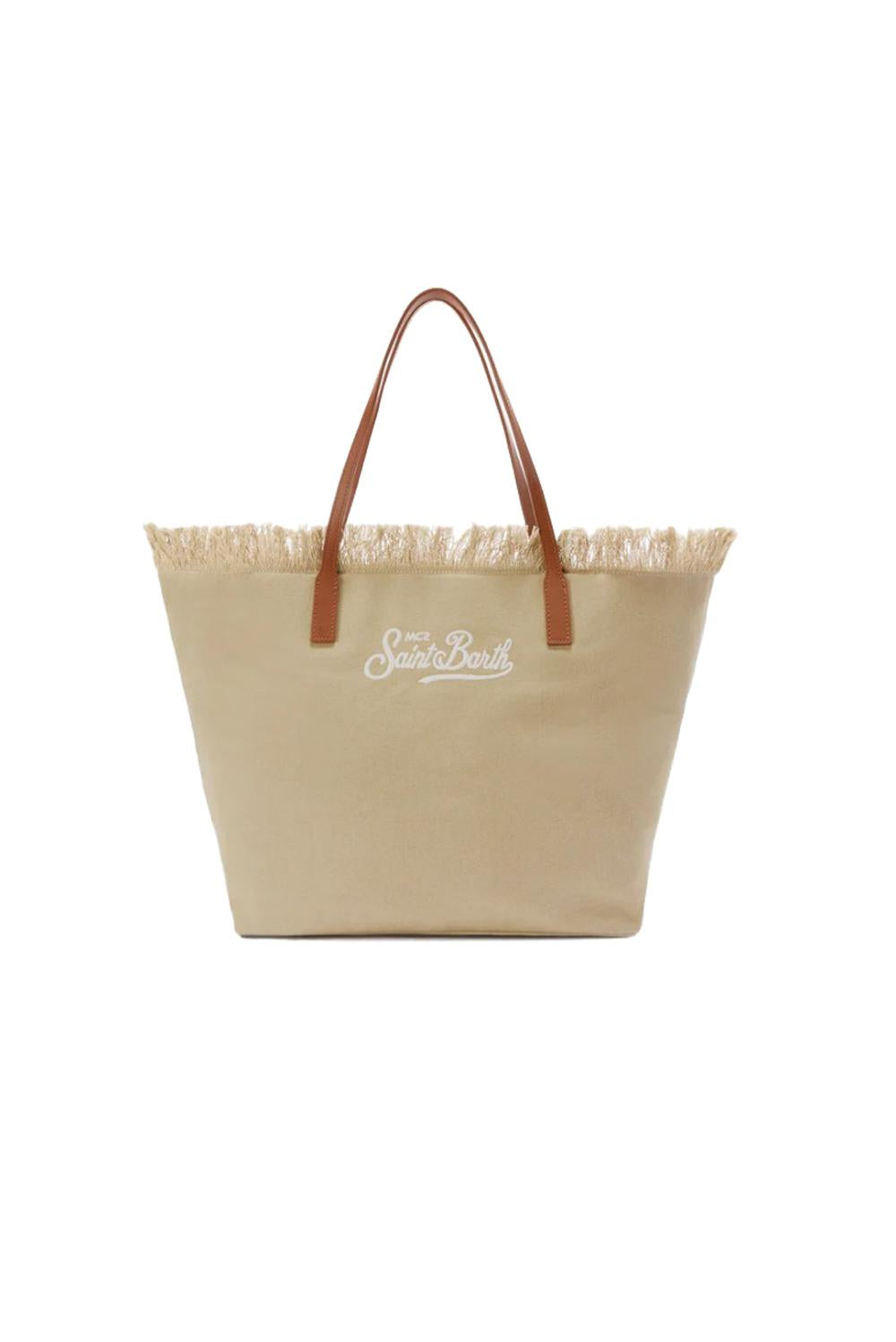  Mc2 Saint Barth Bag City Large Fringe Canvas 11 Emb Woman - 1