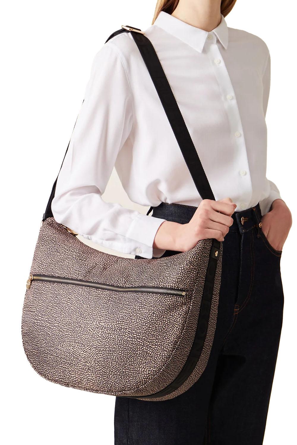  Borbonese Luna Bag Medium Op Natural Woman - 4