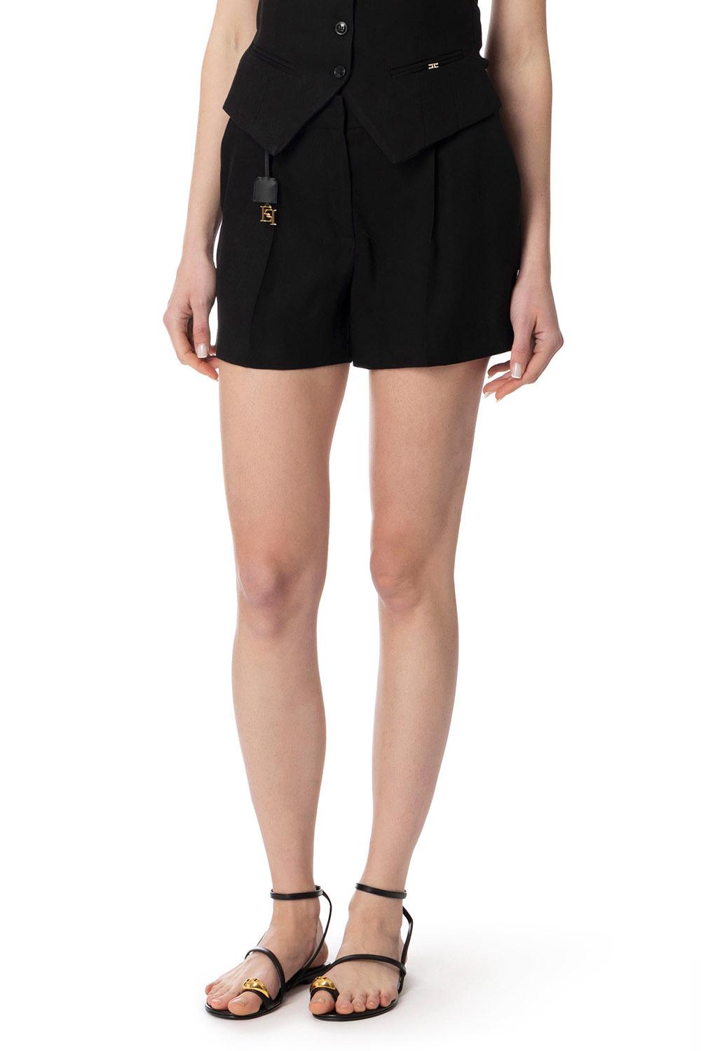  Elisabetta Franchi Shorts Nero Woman - 2