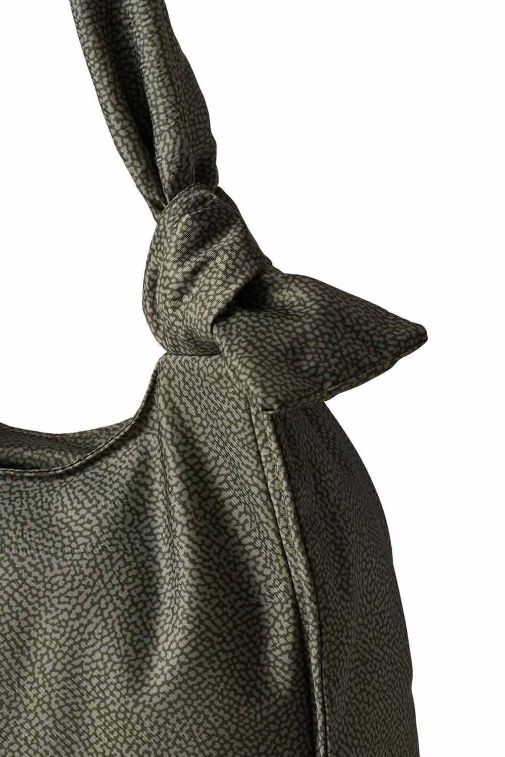  Borbonese Lover Shopper Medium Verde Militare Woman - 3