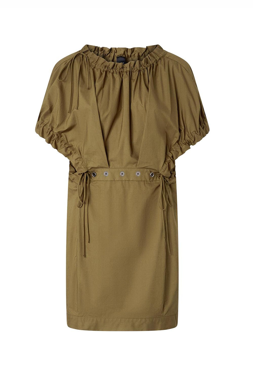  Pinko Abito In Popeline Woman Oliva