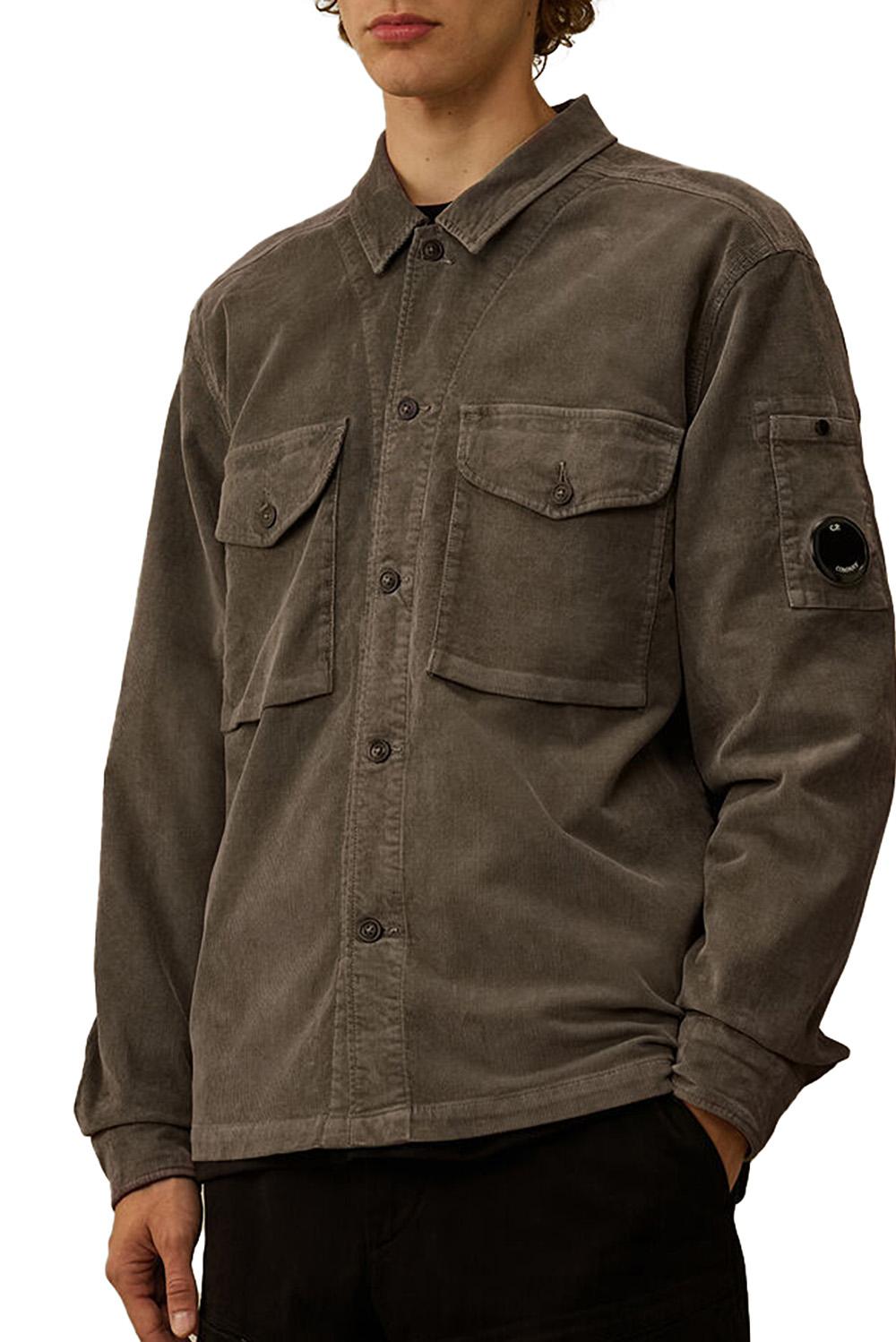  Cp Company Giacca Corduroy Gunmetal Uomo - 2