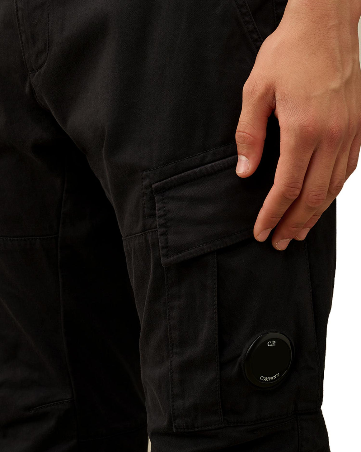  Cp Company Double Cargo Pants Black Uomo - 4