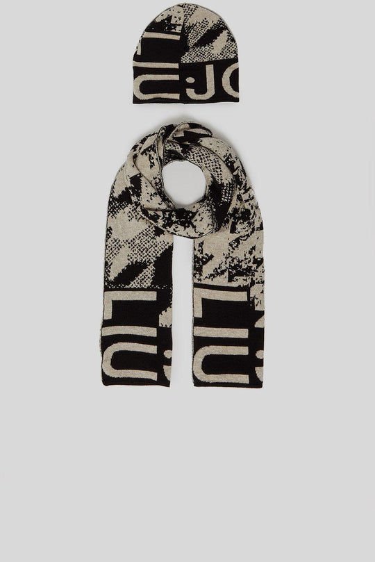 Cappello e sciarpa pied de poule