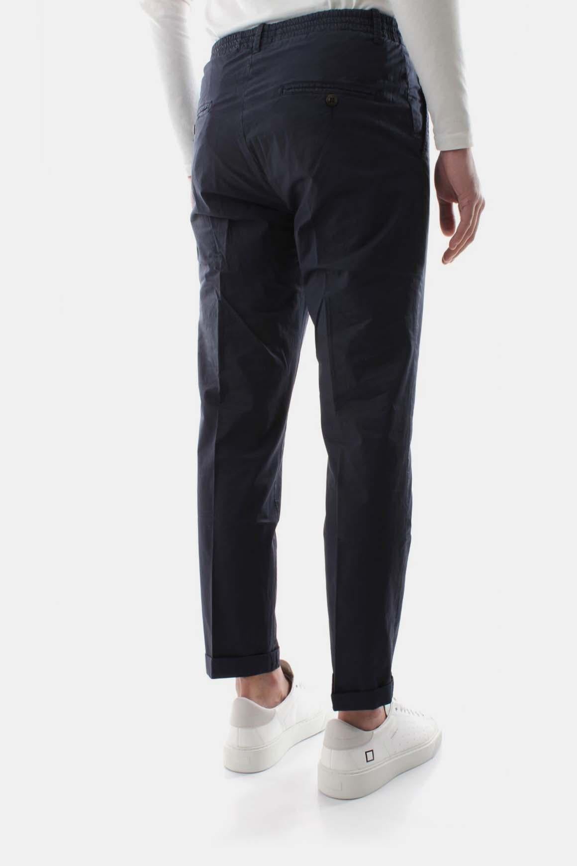  40weft Pantalone Chinos Blu Uomo - 3