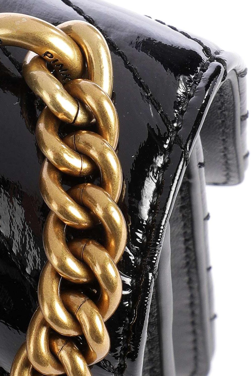  Pinko Love One Mini Vernice Black Woman - 3