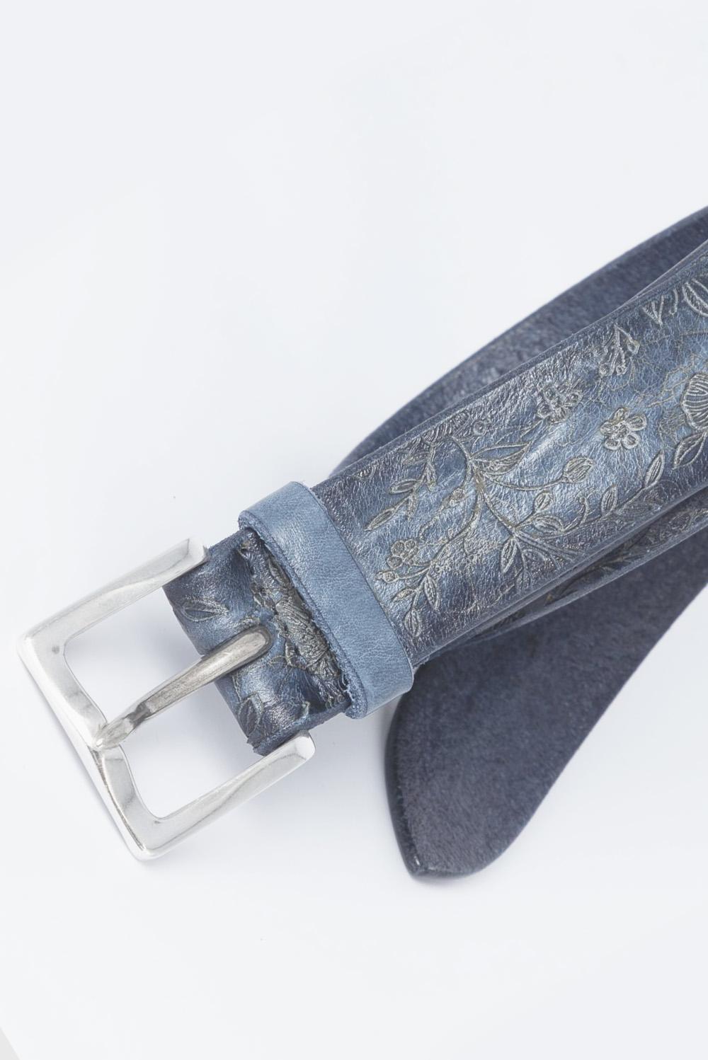  Orciani Cintura Laserata Blue Uomo - 2