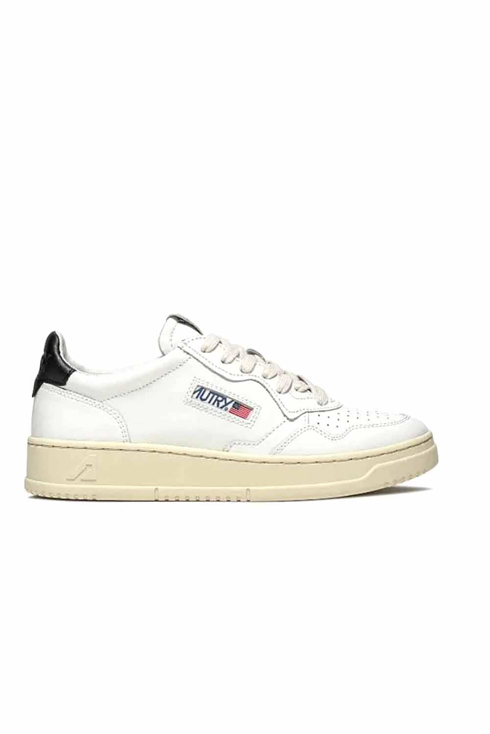  Autry Sneakers Medalist Low Wht-blk Woman - 1