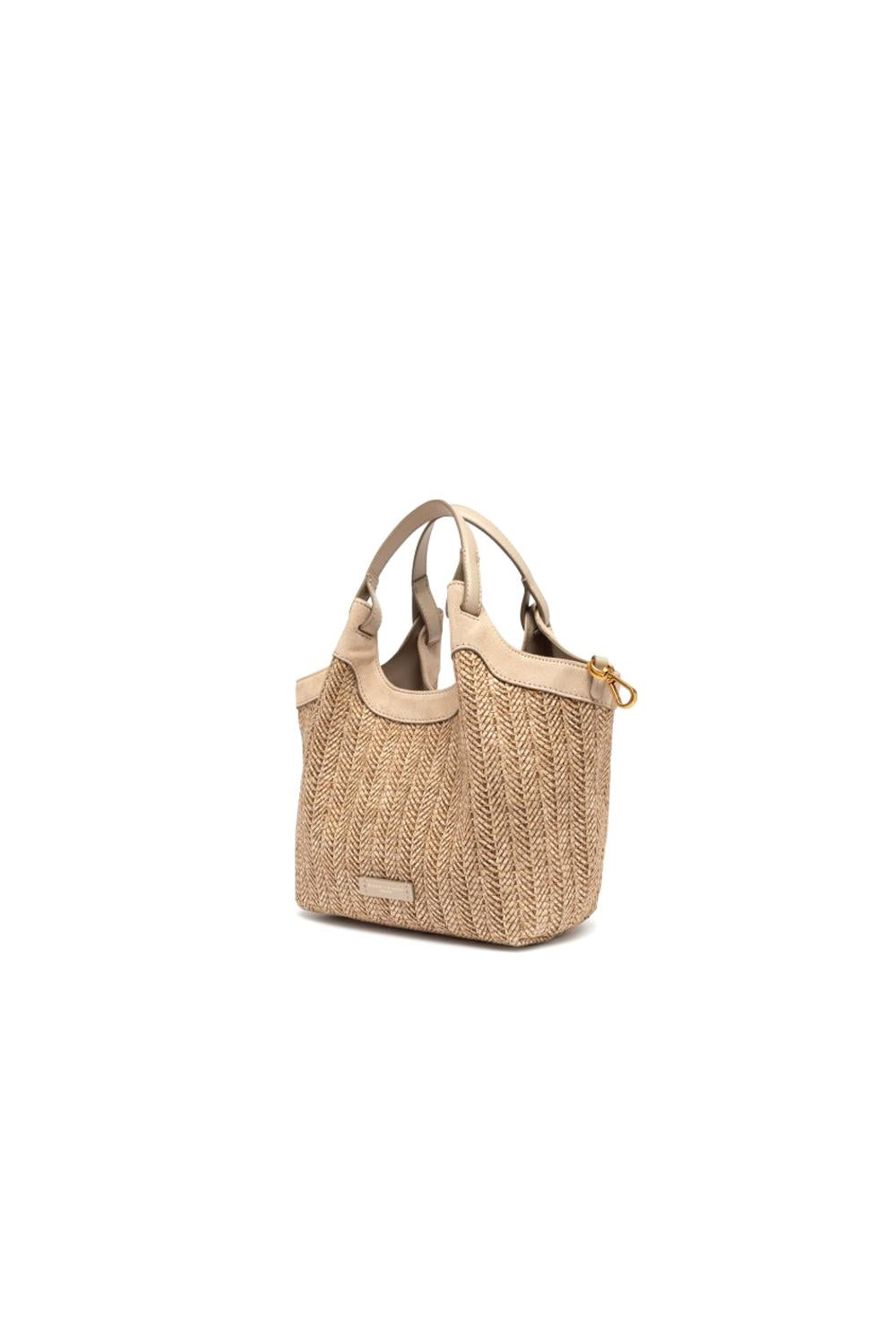  Gianni Chiarini Borsa Dua Rafia Medium Sabbia Woman - 2