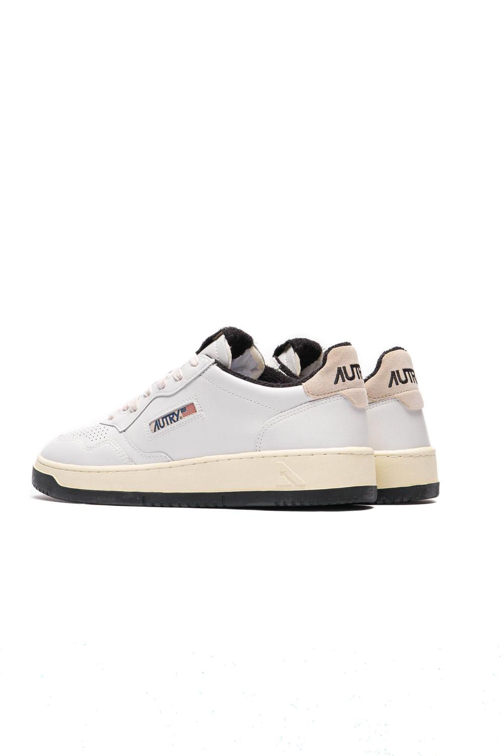  Autry Sneakers Medalist Low Wht Blk Uomo - 4