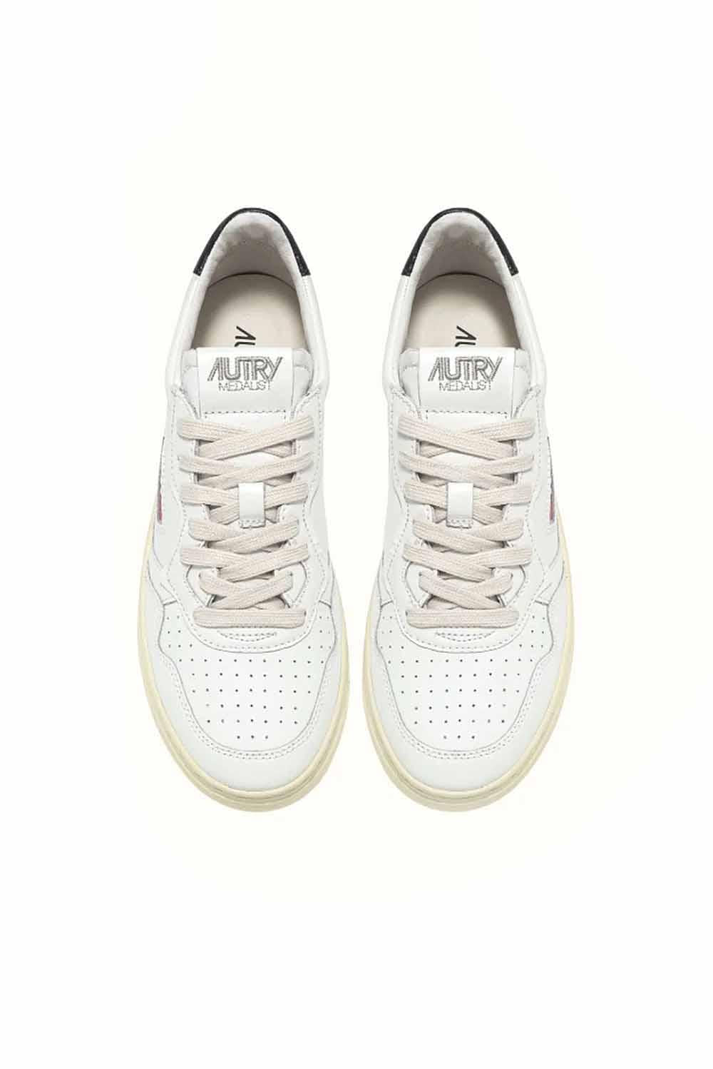  Autry Sneakers Medalist Low Wht-blk Woman - 3