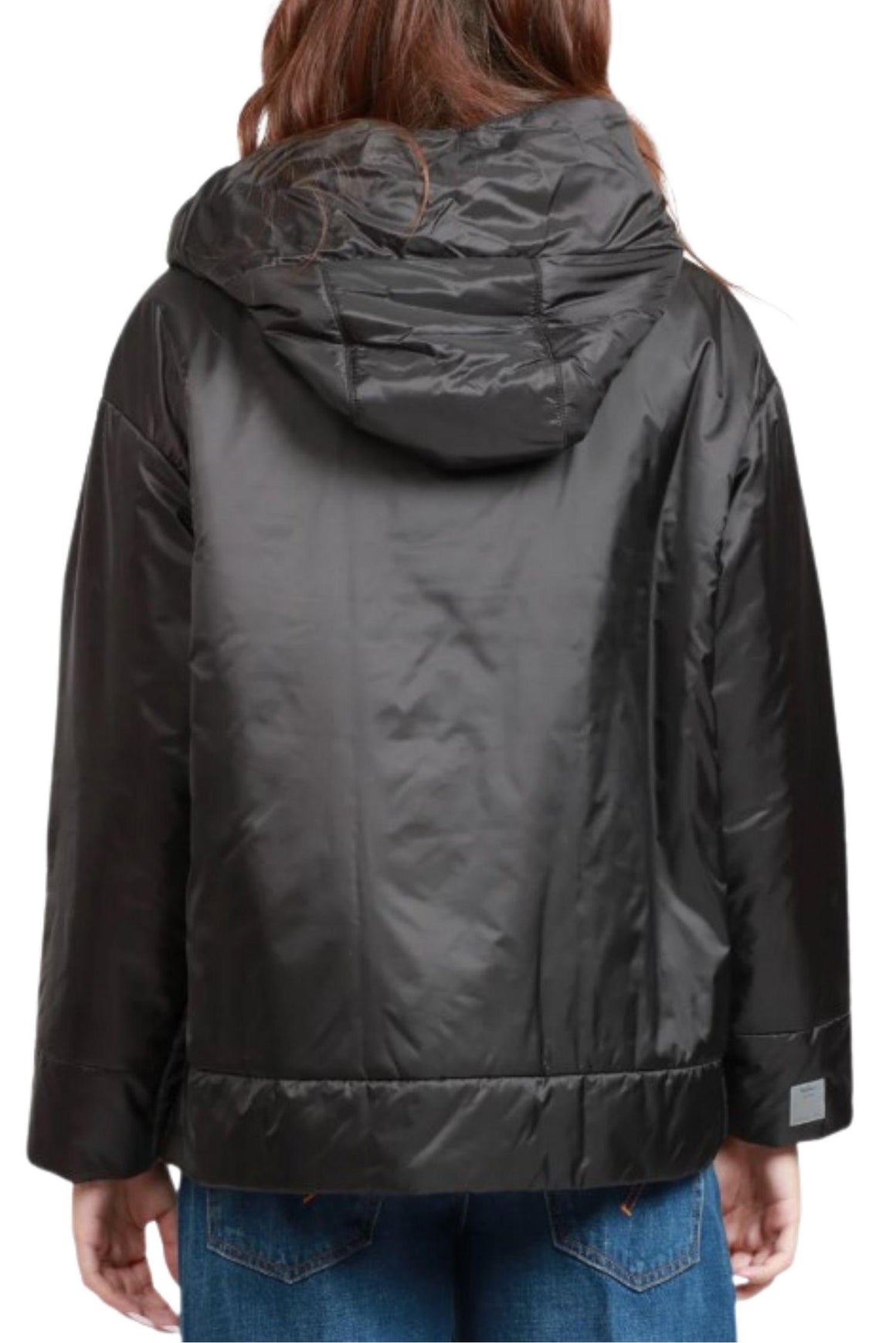  Max Mara Giacca Imbottita Antigoccia Con Cappuccio Colore Nero Woman - 3