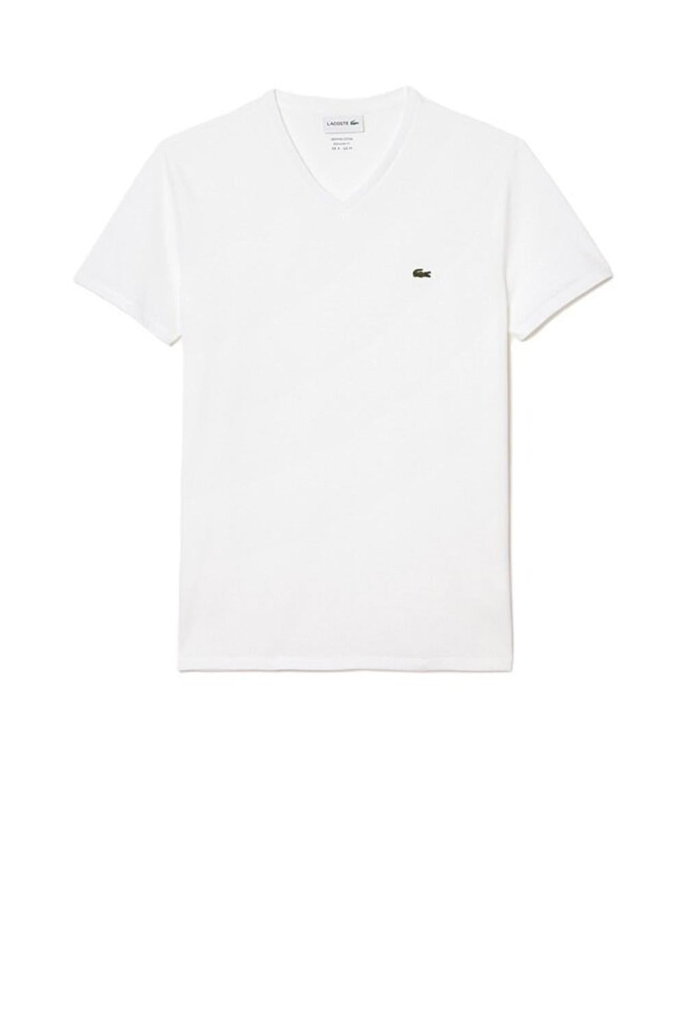  Lacoste T-shirt Cotone Pima Scollo V Uomo - 1