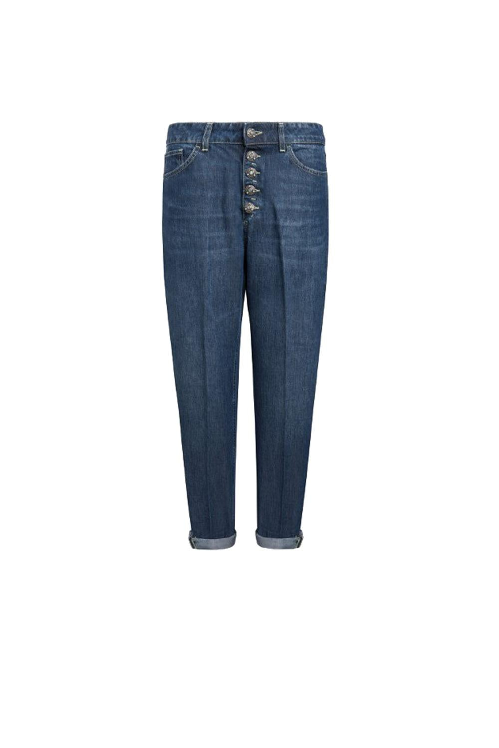  Dondup Koons Jeans Con Bottoni Gioiello Blu Woman - 1