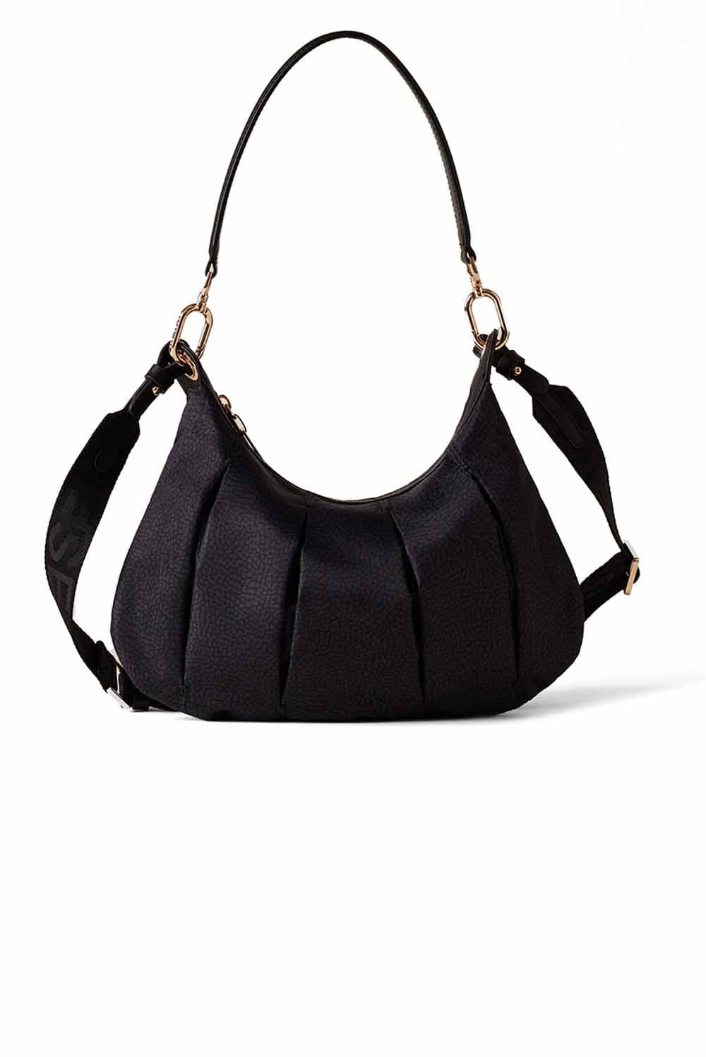 Borbonese Croissant Hobo Medium Black Woman - 1