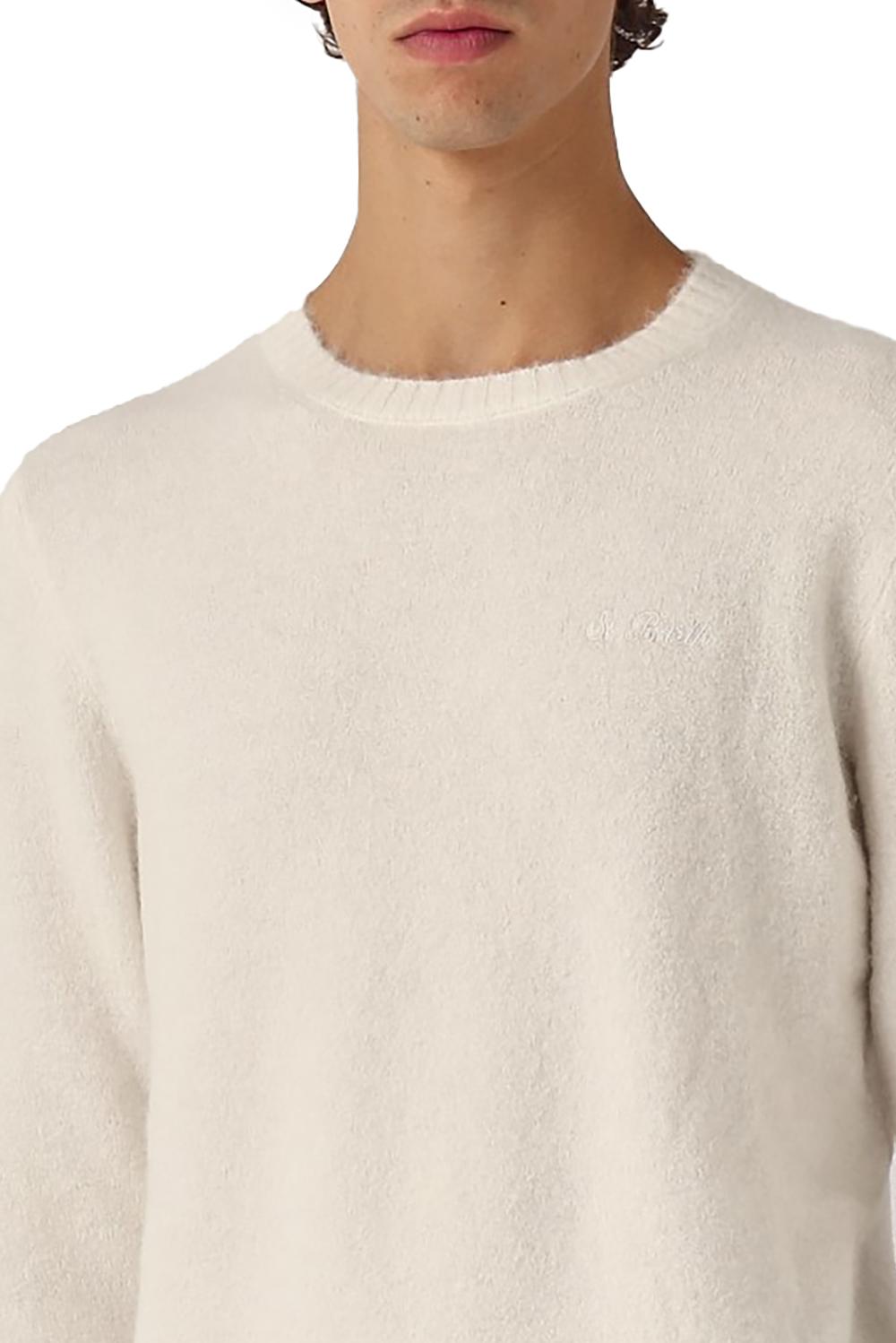  Mc2 Saint Barth Girocollo Regent Off White Uomo - 5