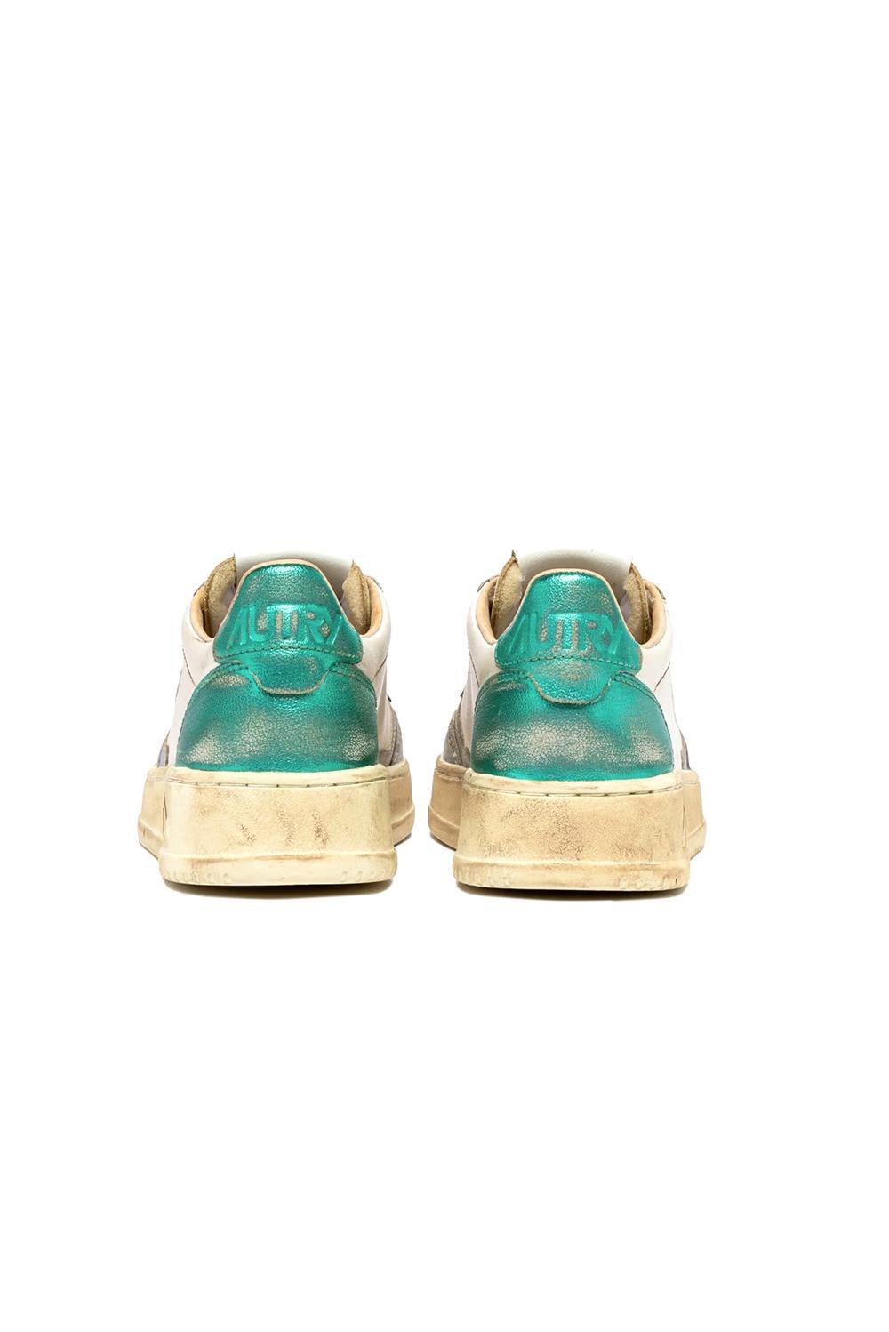  Autry Sneakers Medalist Low Vintage Silver Aqua Woman - 3