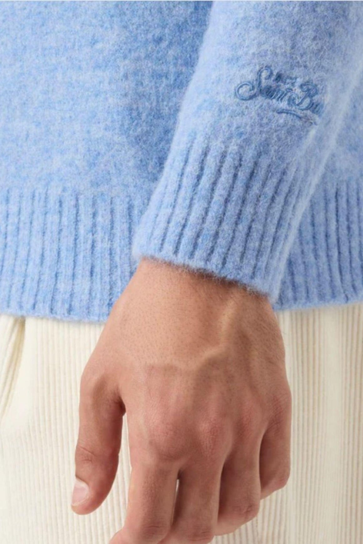  Mc2 Maglione Girocollo Regent Azzuro Chiaro Uomo - 3