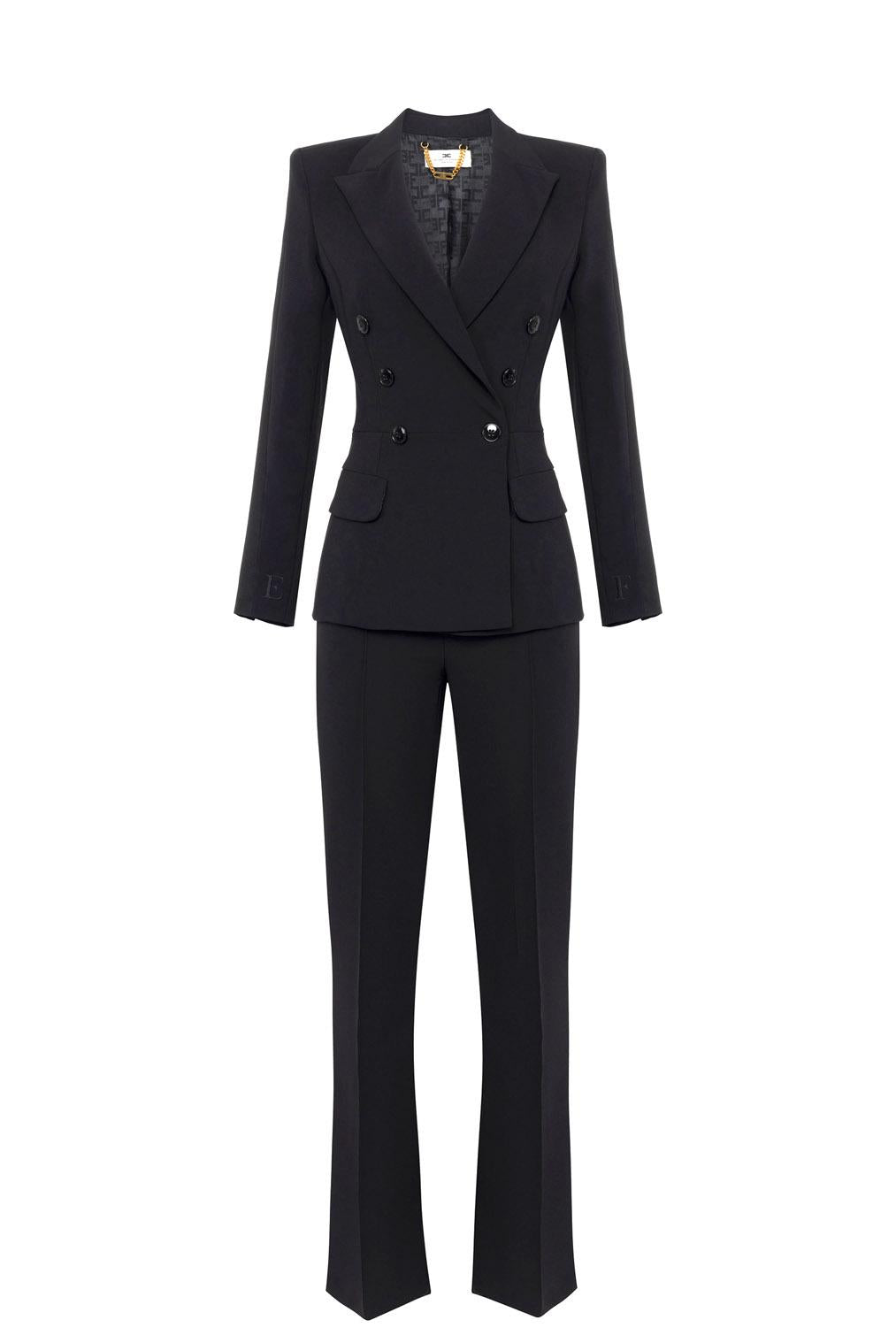  Elisabetta Franchi Tailleur Doppiopetto Nero Woman - 1