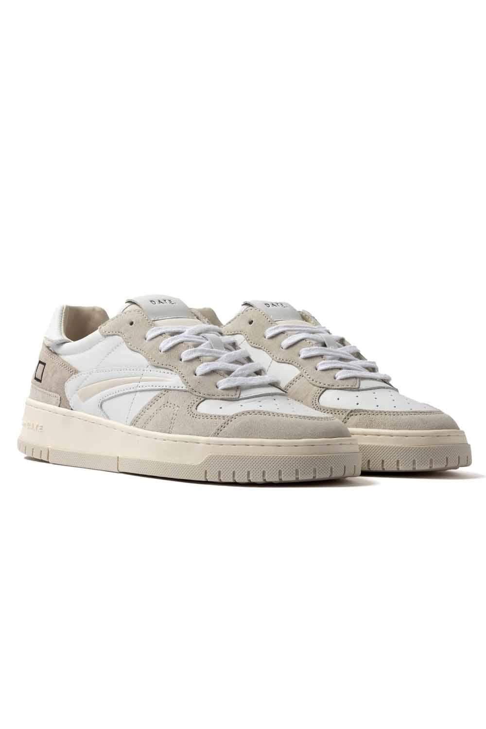  Date D.a.t.e. Sneakers Torneo White Beige Uomo - 5