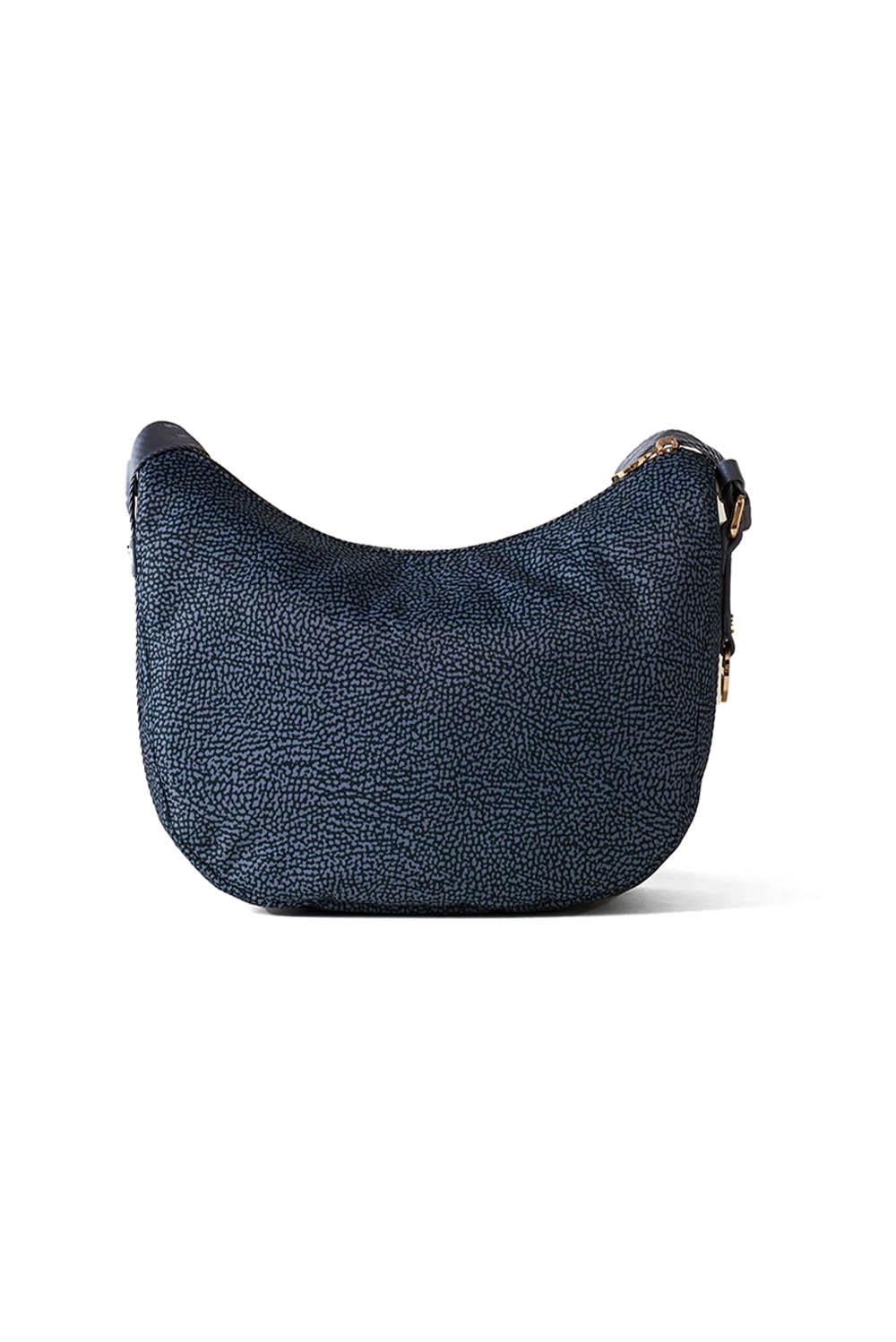  Borbonese Luna Bag Middle Denim Woman - 3