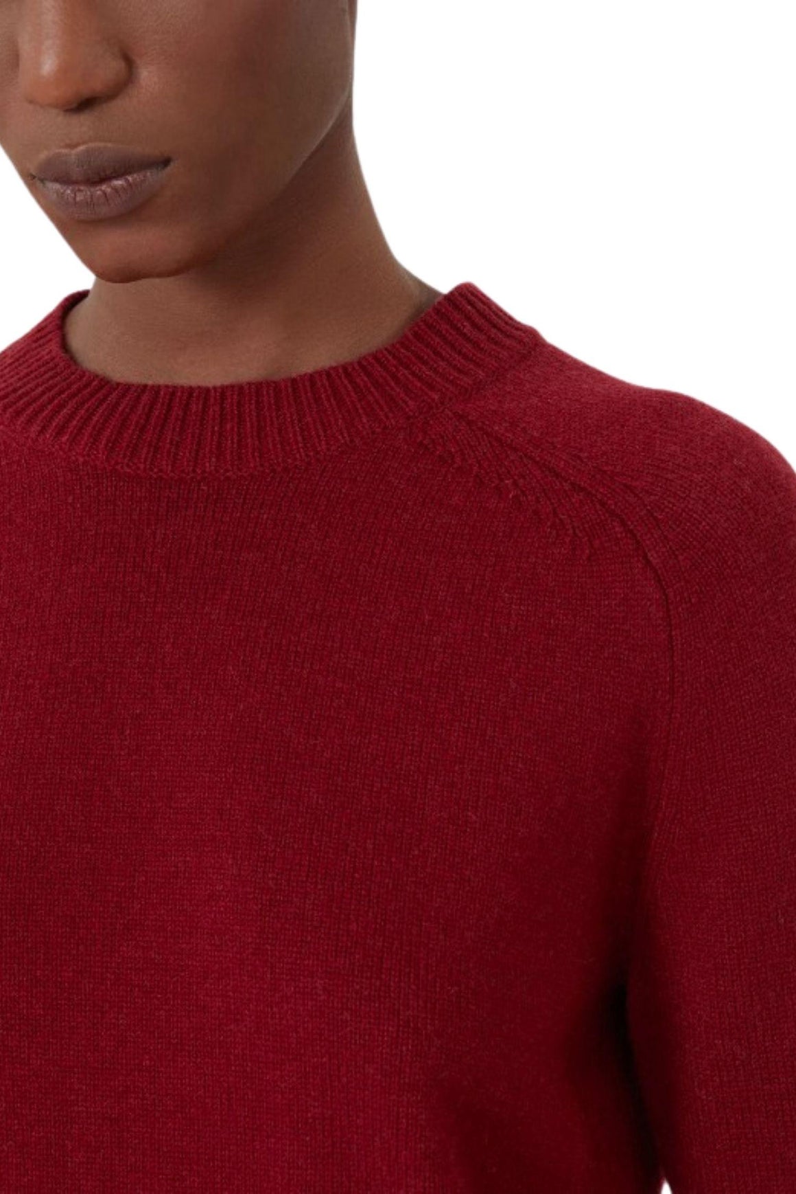  Max Mara Maglione Damasco Lana Cashmere Rosso Woman - 3