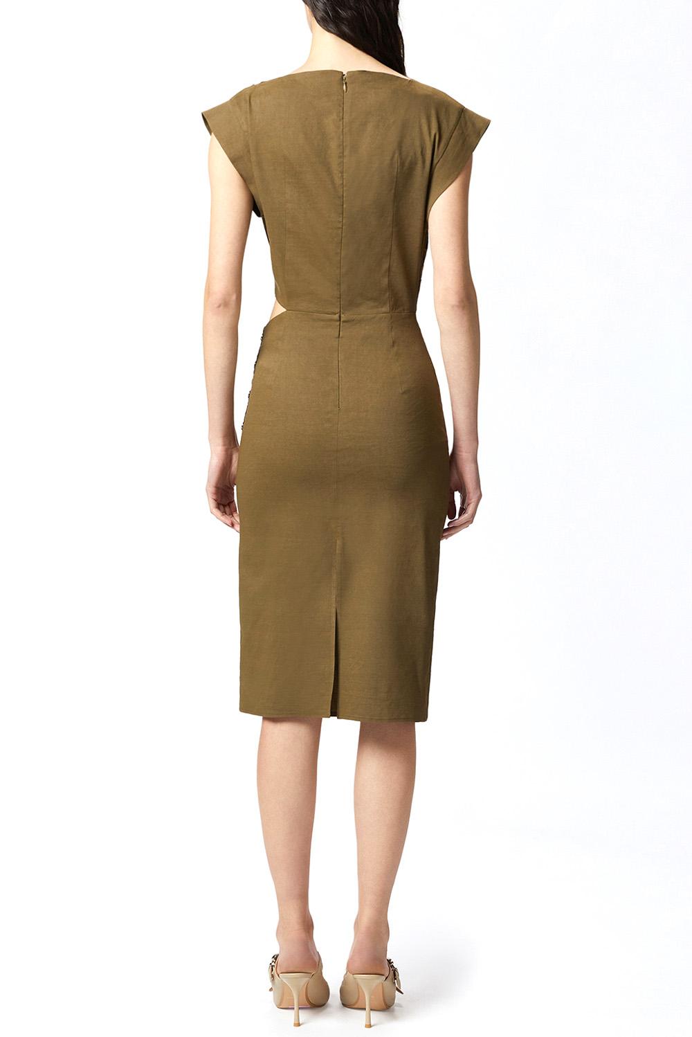  Pinko Pink Abito In Lino Cielo Oliva Woman - 6