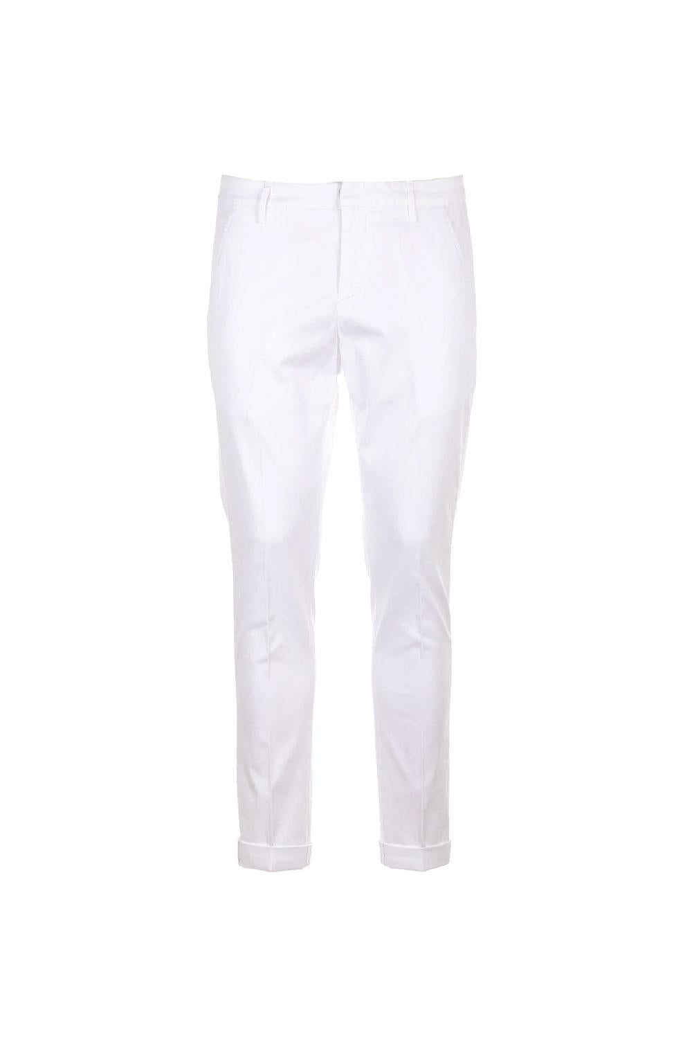  Dondup Pantalone Gaubert Popeline Bianco Uomo - 1