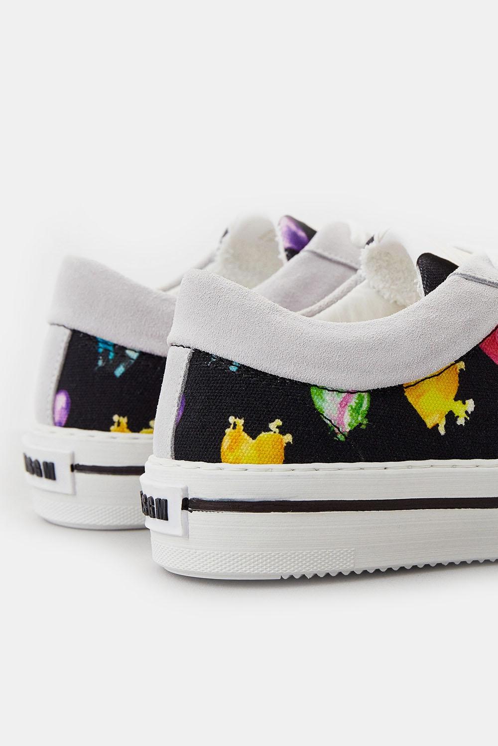  Msgm Sneakers Canvas Black Woman - 3