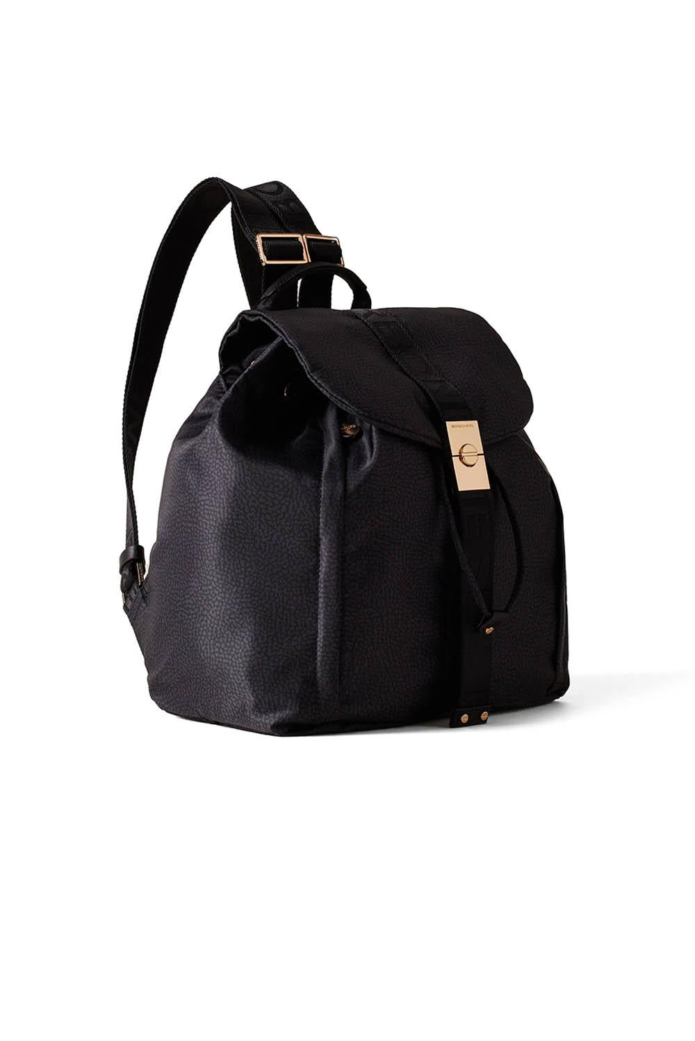  Borbonese Zaino Fold Dark Black Woman - 2