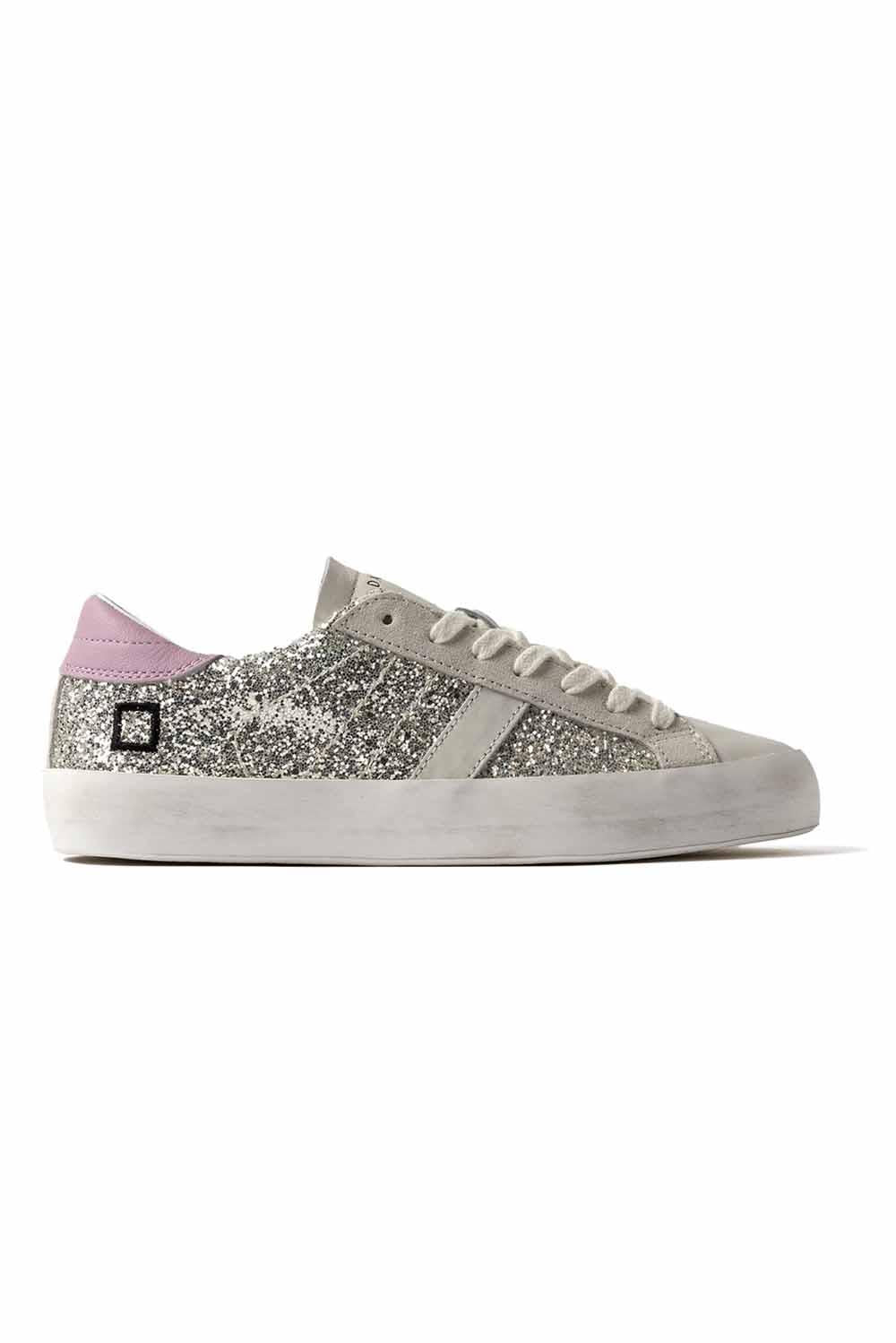  Date D.a.t.e. Sneakers Hill Low Glitter Platinum Woman - 1