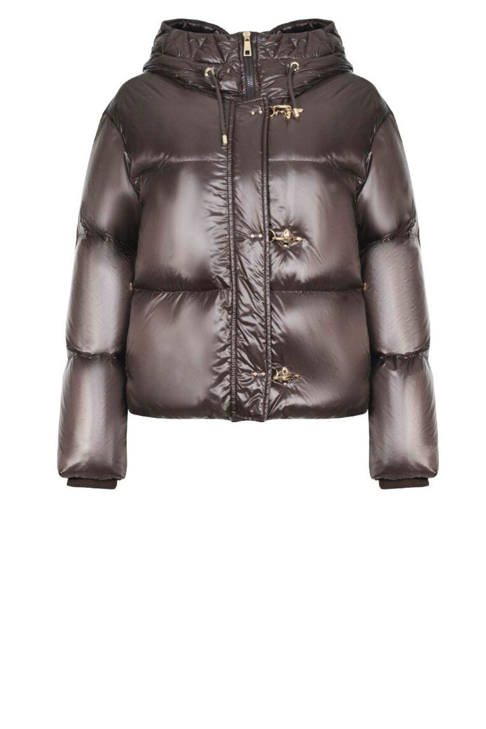  Fay Piumino Con Cappuccio Marrone Woman - 1