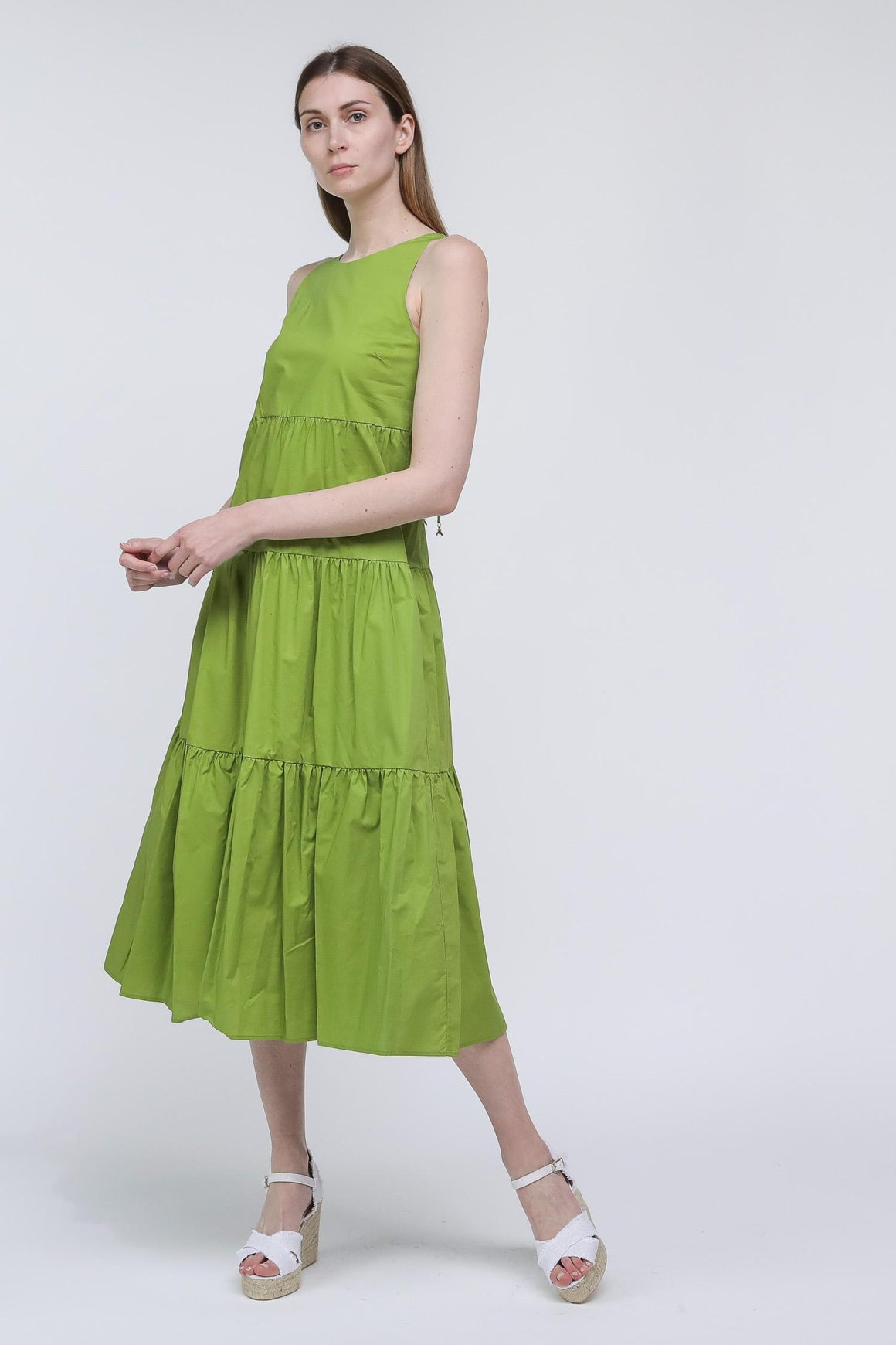  Patrizia Pepe Abito Lungo Green Woman - 5