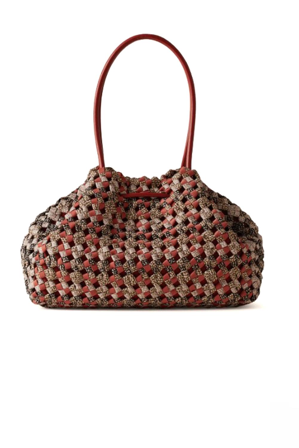  Borbonese La Nido Bag Medium Red Papaya Woman - 3