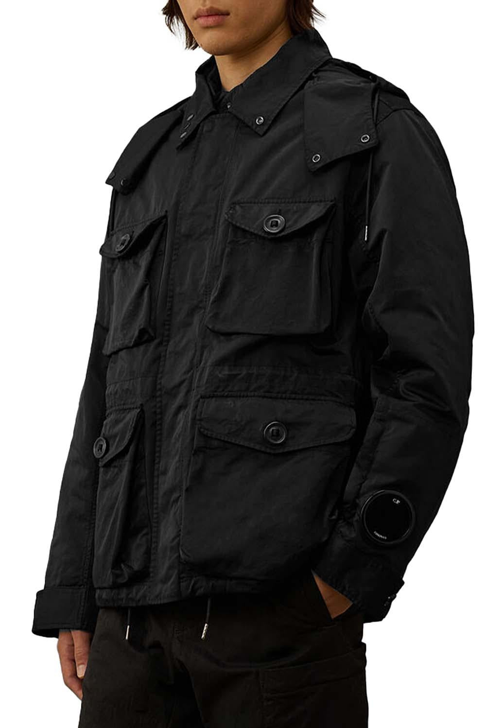  Cp Company Micro Kei Mille Jacket Black Uomo - 2