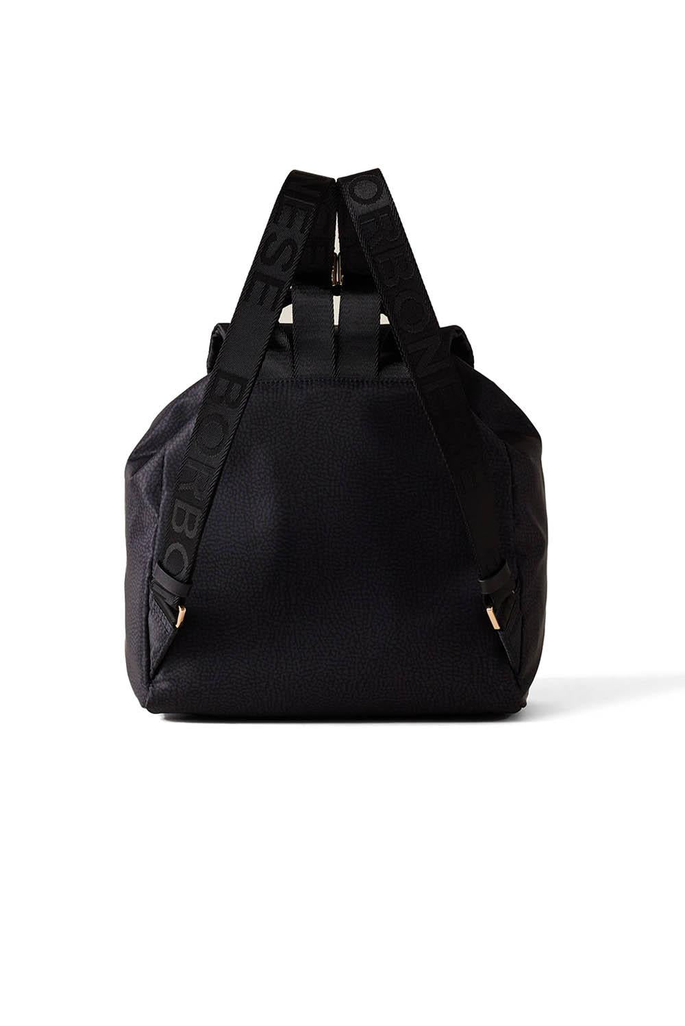  Borbonese Zaino Fold Dark Black Woman - 3