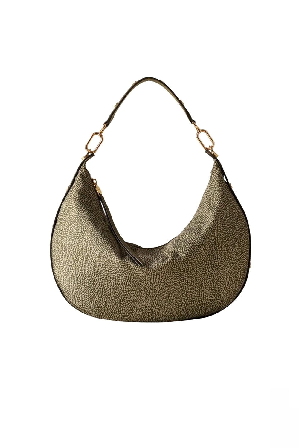  Borbonese Frame Hobo Medium Olive Woman - 1