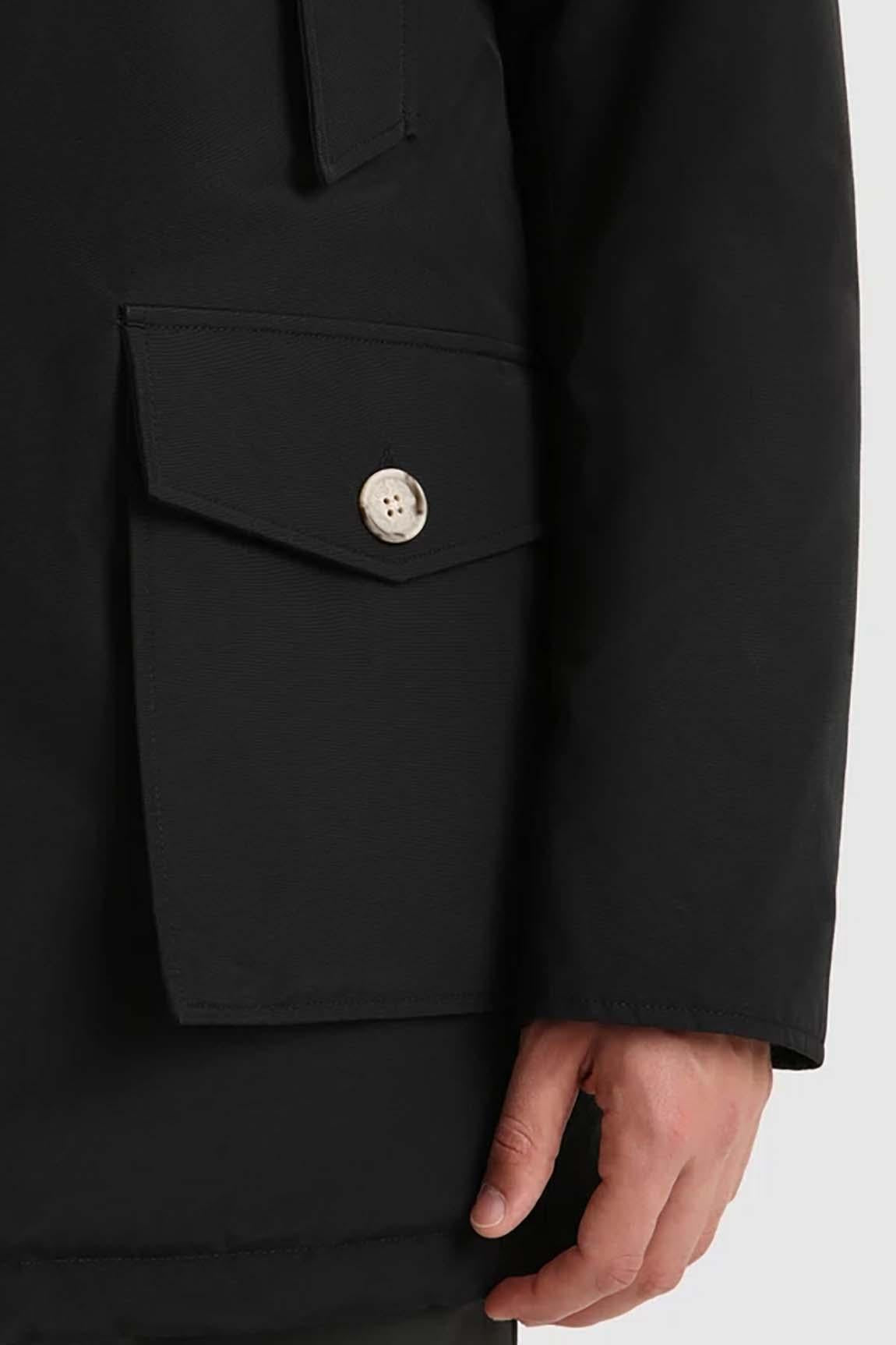  Woolrich Arctic Parka In Ramar Black Uomo - 4