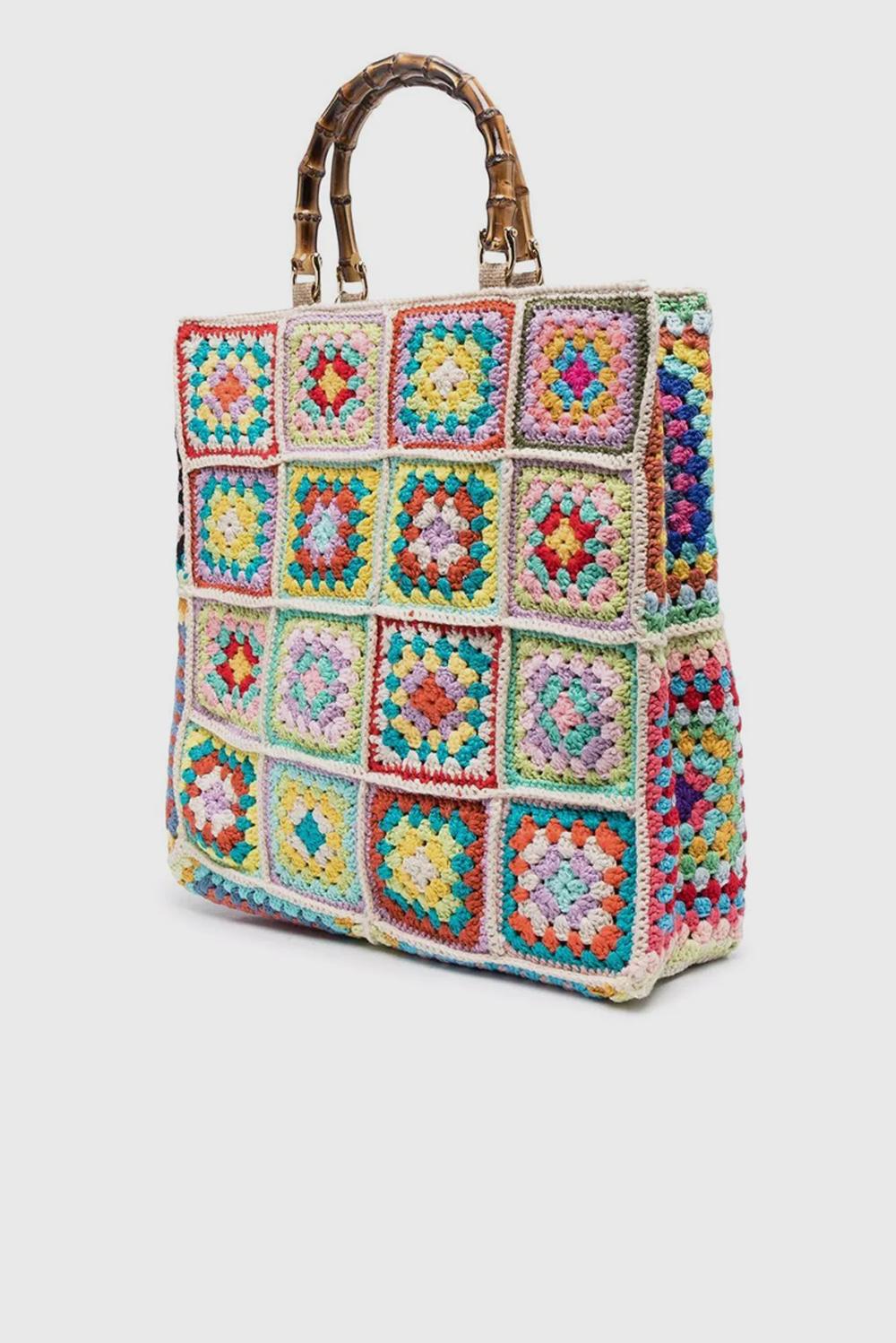  La Milanesa Crochet Bag Verde Woman - 2