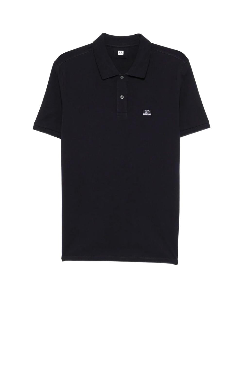  Cp Company C.p. Company Polo Stretch Piquet Total Eclipse Uomo - 1