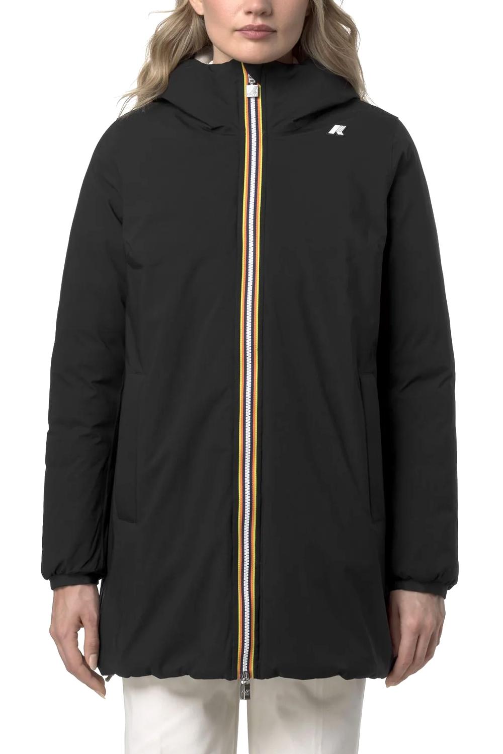  K-way Giacca Sophie Reversibile Black - Beige Woman - 3