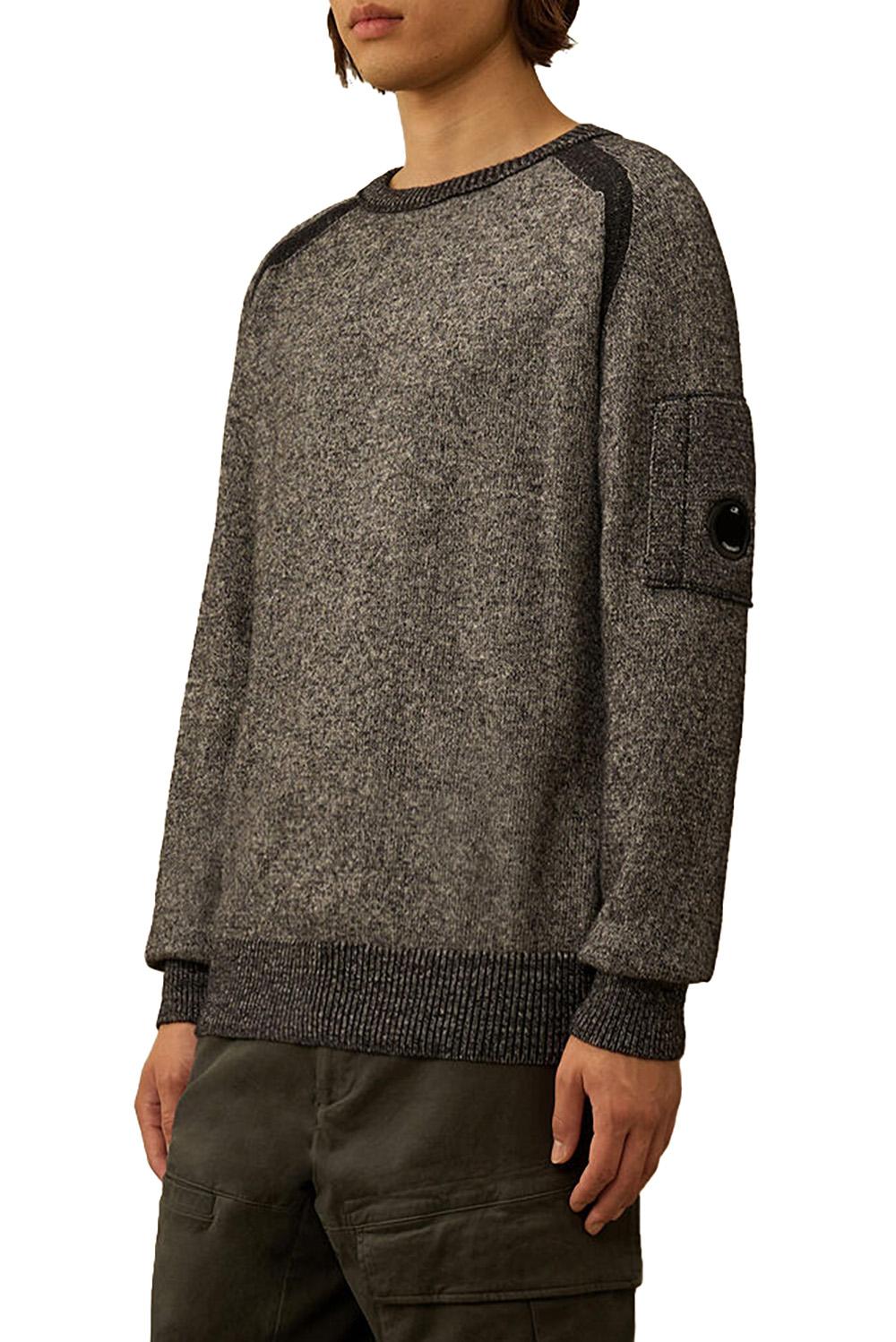  Cp Company Maglione Girocollo Anthracite Melange Uomo - 2