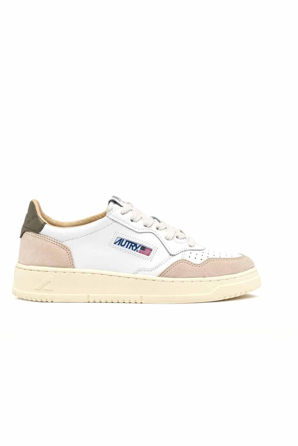  Autry Sneakers Medalist Low Suede Wht Cvrt Uomo - 1