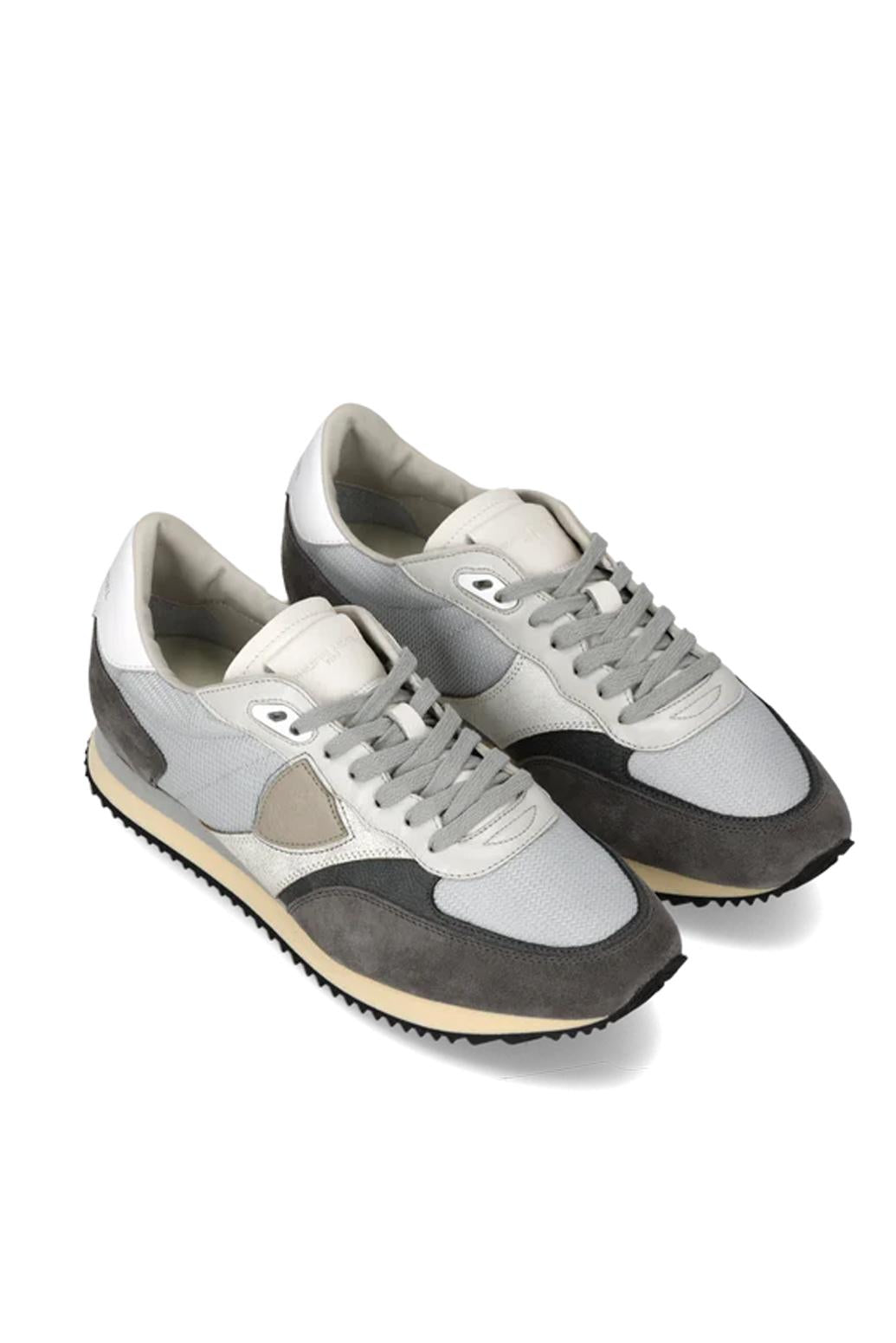  Philippe Model Sneaker Blville Mondial Gris Uomo - 2