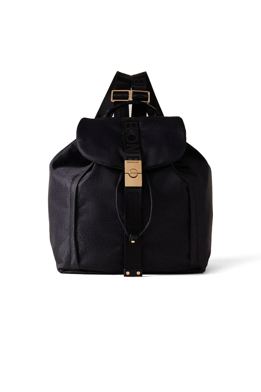  Borbonese Zaino Fold Dark Black Woman - 1