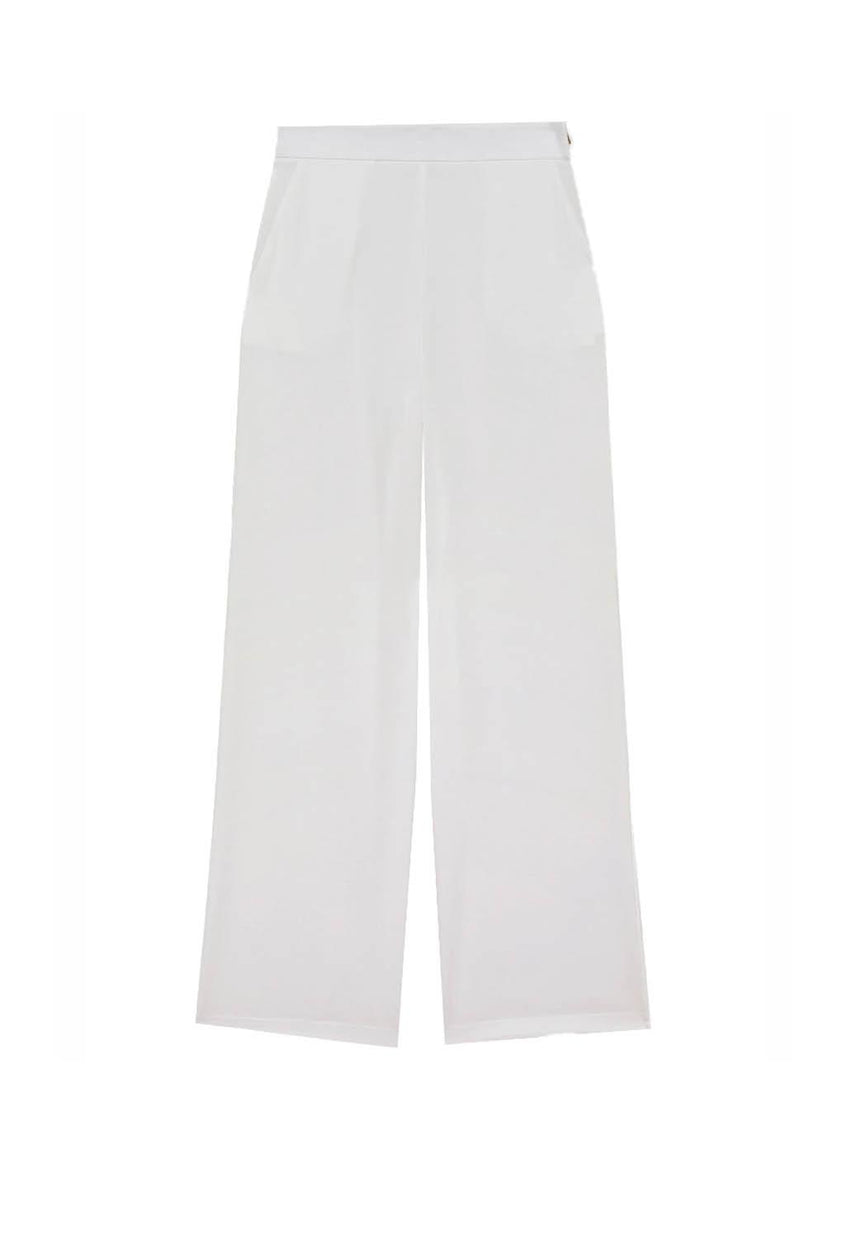  Patrizia Pepe Pantaloni In Crêpe Woman Bianco