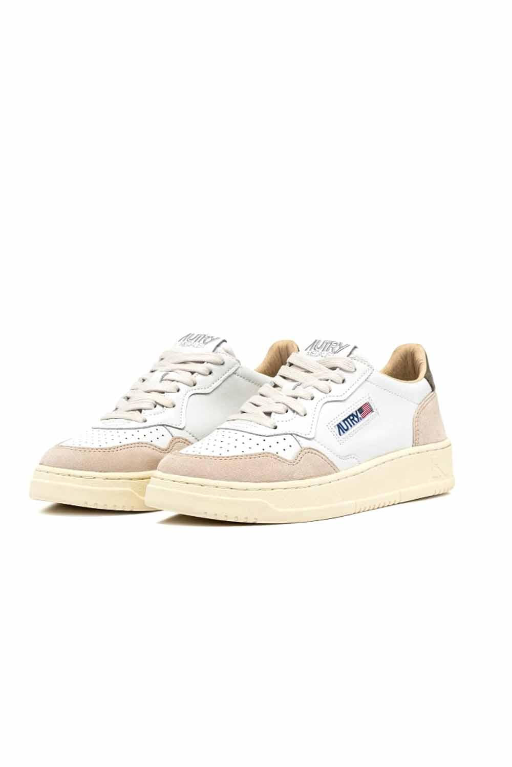  Autry Sneakers Medalist Low Suede Wht Cvrt Uomo - 2